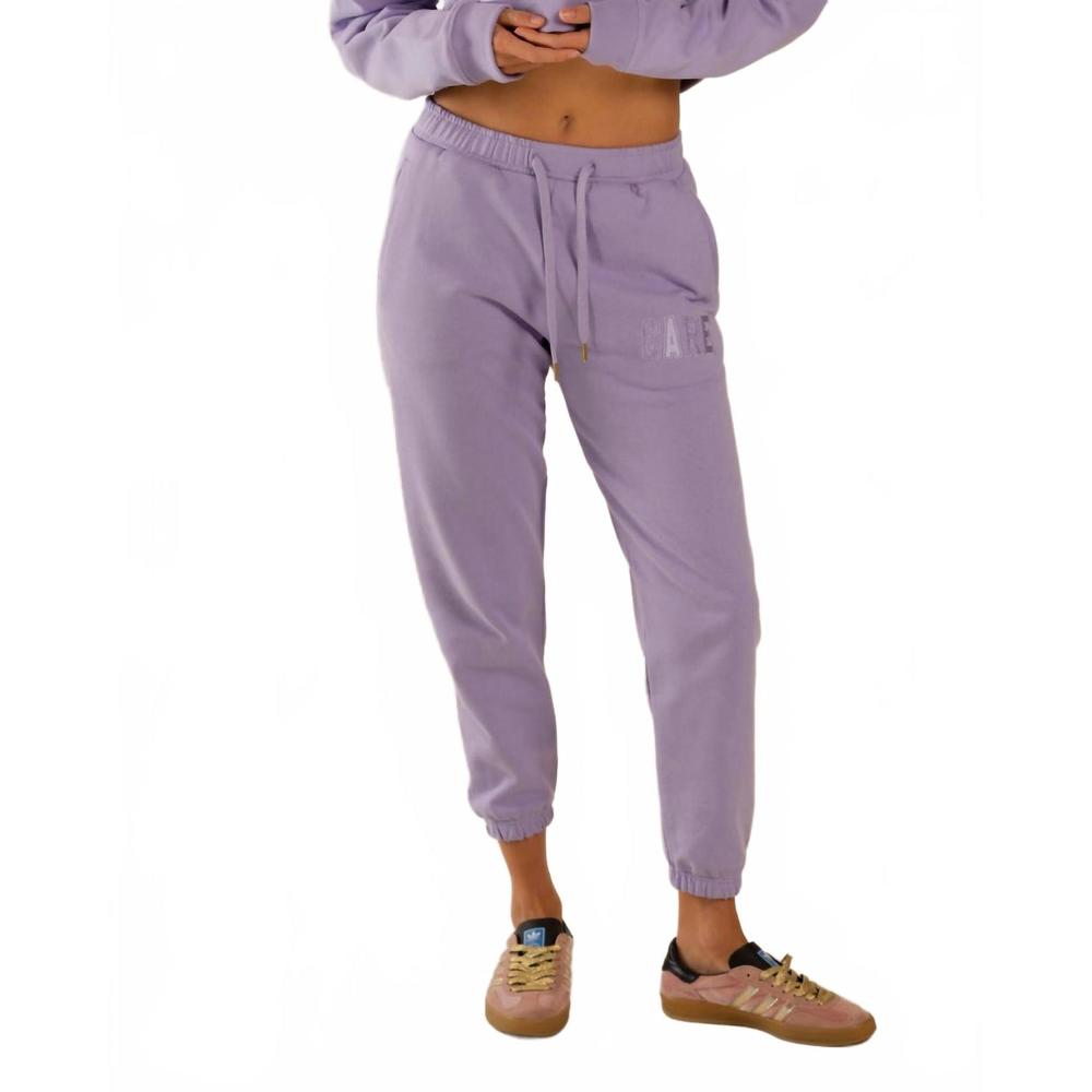 NEW CARE TUCKER care classic sweatpants in lilac